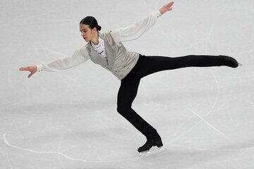ミラノ・コルティナ五輪に中立選手で参加したピョートル・グメンニク（ロイター）