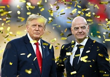 トランプ大統領(左)とインファンティノ会長(ロイター)