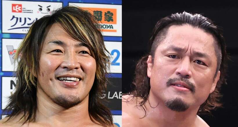  棚橋弘至(左)と後藤洋央紀（東スポWeb）