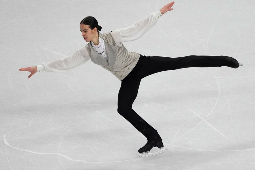 ミラノ・コルティナ五輪に中立選手で参加したピョートル・グメンニク（ロイター）