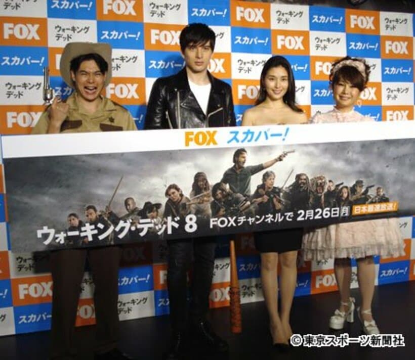  左から吉村崇、城田優、橋本マナミ、はるな愛