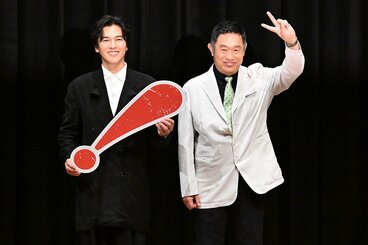 トークイベントを行った要潤と内藤剛志（右）