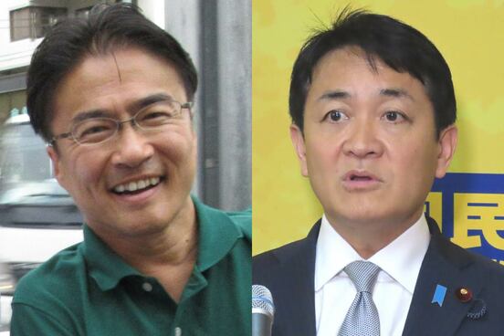 乙武洋匡氏（左）と玉木雄一郎氏