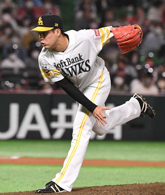 ソフトバンクの中継ぎとして大貢献している藤井(東スポWeb)