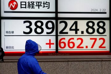 日経平均株価が最高値を更新した（ロイター）