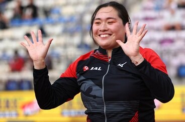 ダイヤモンドリーグ第12戦で優勝した北口榛花(ロイター)