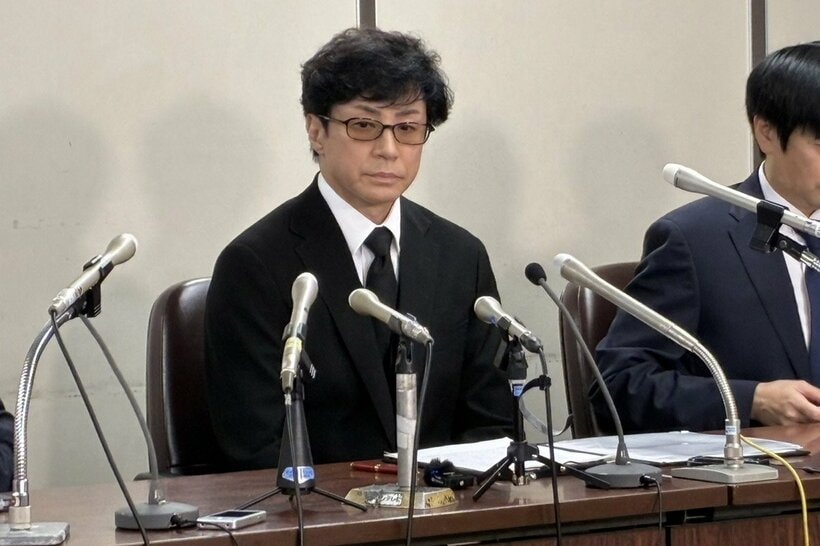 都内で会見に臨んだ旧ジャニーズ事務所（現在ＳＭＩＬＥ－ＵＰ．＝スマイルアップ）の東山紀之社長