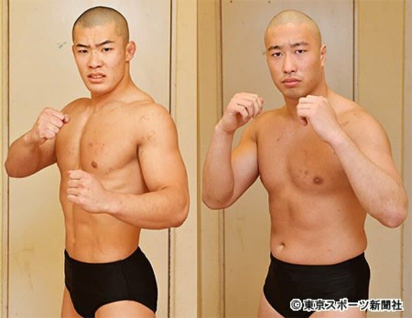  デビューした上村優也（左）と辻陽太