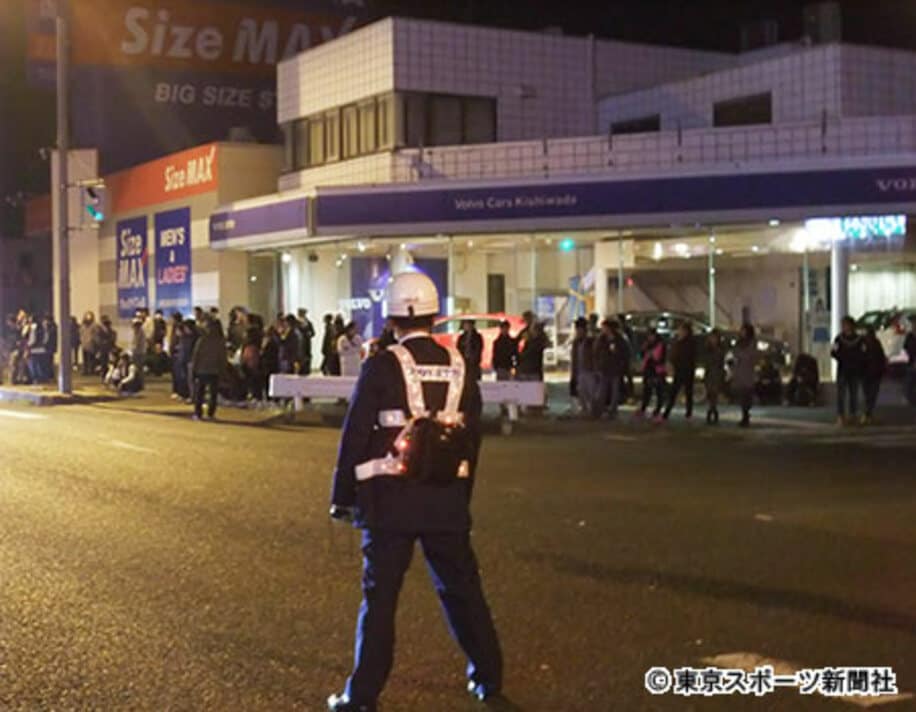 警察が厳戒警備で暴走車出現を許さなかった岸和田市の国道２６号