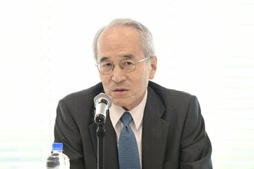 会見に出席した読売テレビ・松田社長