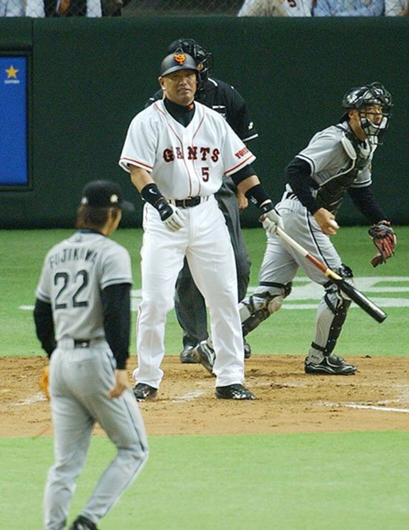  清原を三振に討ち取った藤川（２００５年４月２１日）