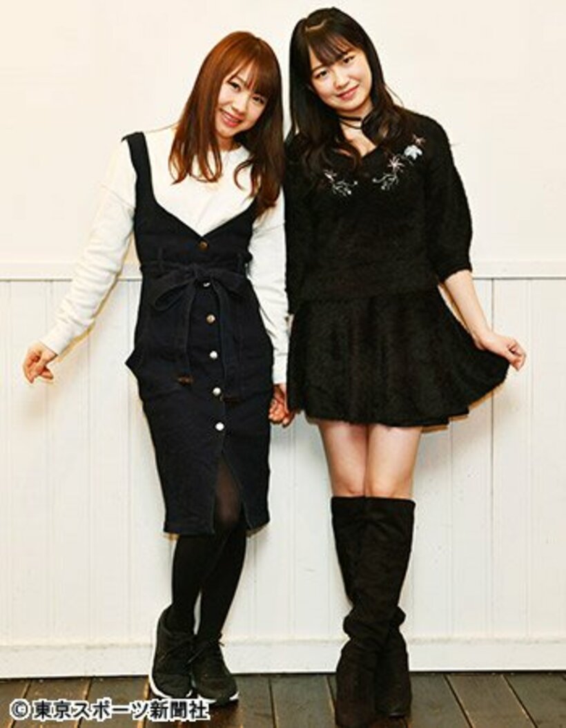  石田亜佑美（左）と野中美希