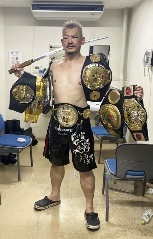 元K―1ファイター・我龍真吾 47歳で9本目ベルト奪取「あと1本取り