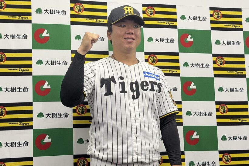 大樹生命月間MVP勝を受賞した阪神・村上頌樹