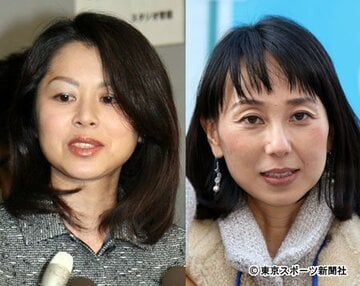 王理恵（左）と東尾理子
