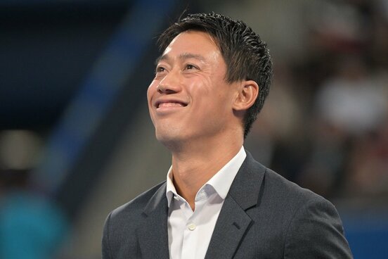 ビデオメッセージに笑顔で目を潤ませる錦織圭