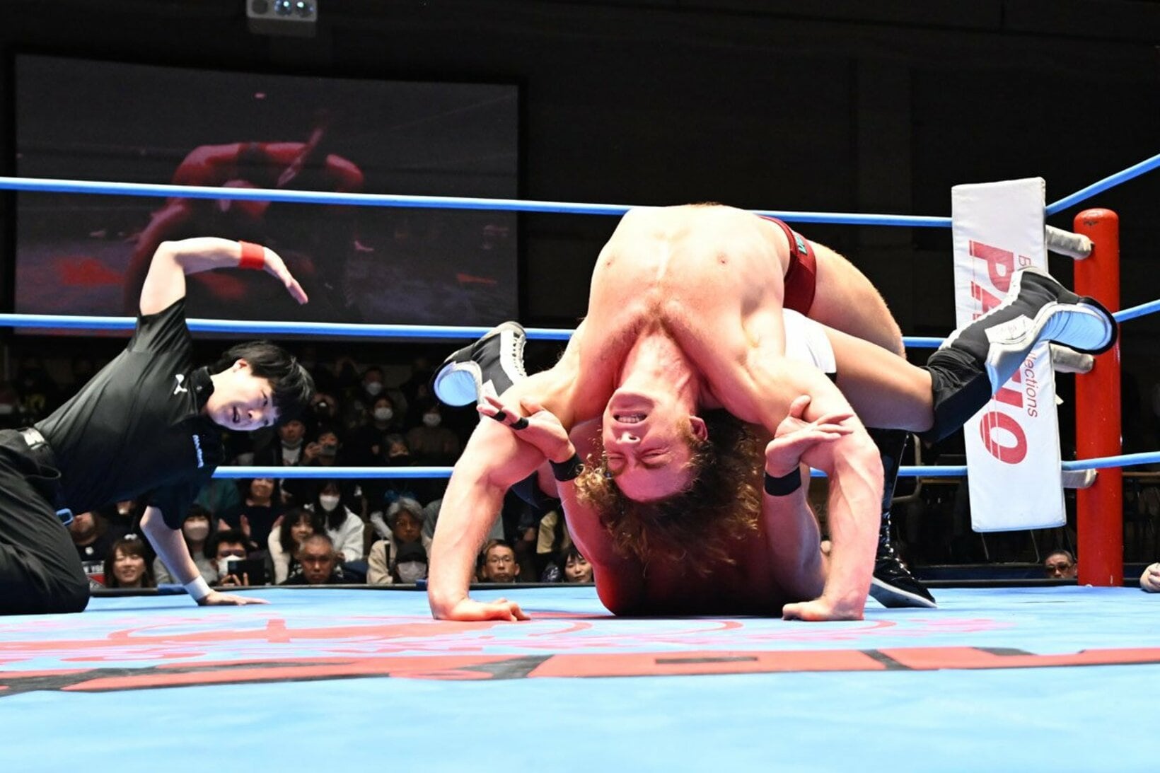中嶋勝彦から３カウントを奪うチャーリー・デンプシー