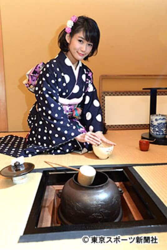 特別にお茶立ての体験をさせてもらいました