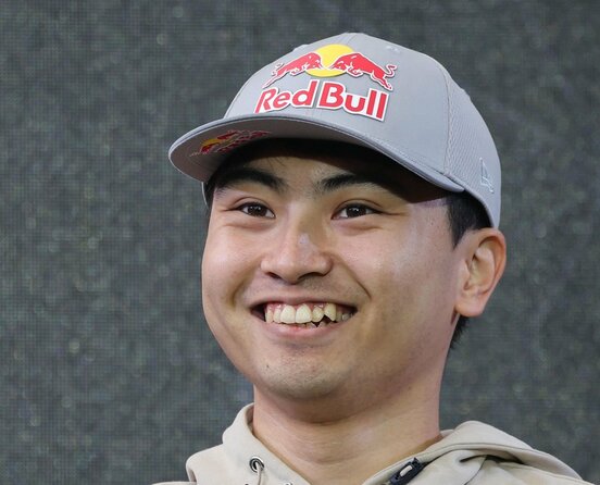 日本グランプリに向けた公式イベントに登場した岩佐歩夢