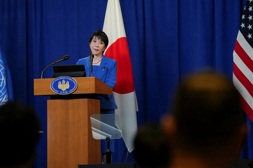 国連で演説した高市首相（ロイター）
