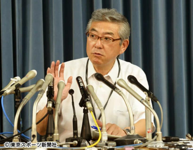 理化学研究所の加賀屋広報室長が会見