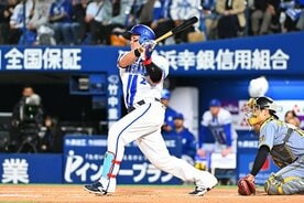 阪神投手陣を相手に、3安打3打点の活躍を見せたDeNA・牧秀悟