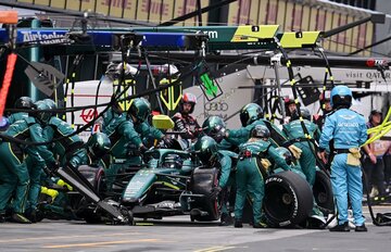 今季開幕のオーストラリアGPで出遅れたアストンマーティン（ロイター）