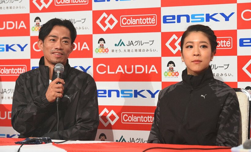  高橋大輔(左)と村元哉中（東スポWeb）