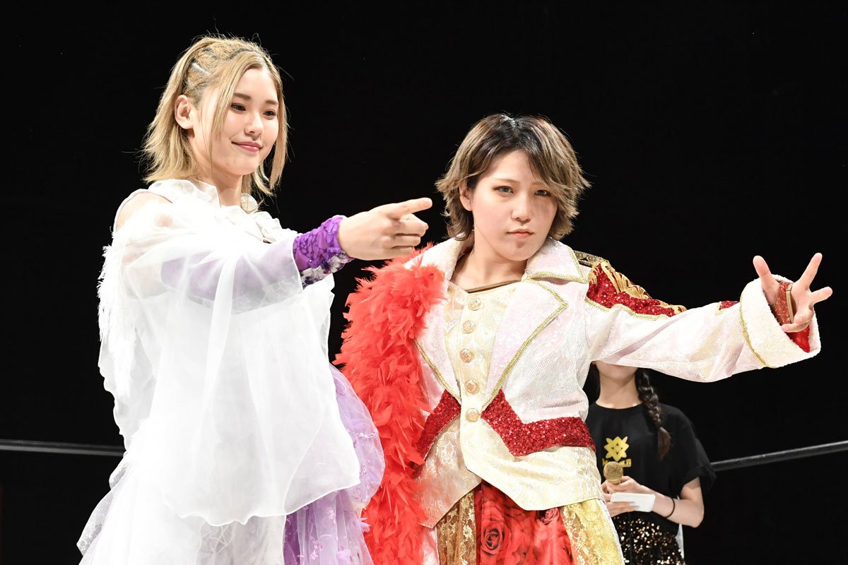 マリーゴールド】林下詩美＆天麗皇希が〝ロイヤルタッグ〟結成「ぜひ