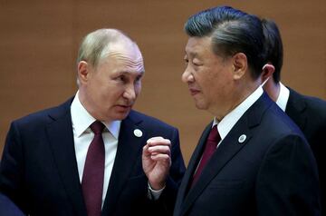 ロシアのプーチン大統領と中国の習近平国家主席（ロイター）