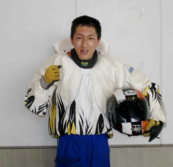  優勝した飛田江己