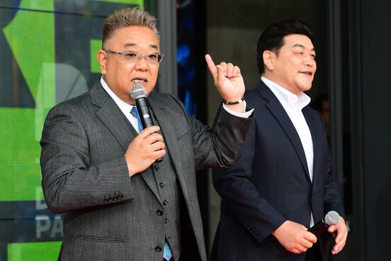 太り気味だったサンド伊達(左)と富澤(2026年3月)