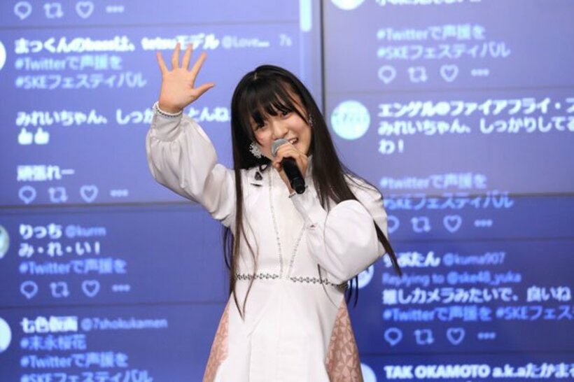  １２周年公演に向けて気合十分の林美澪（©2020　Zest,Inc.）