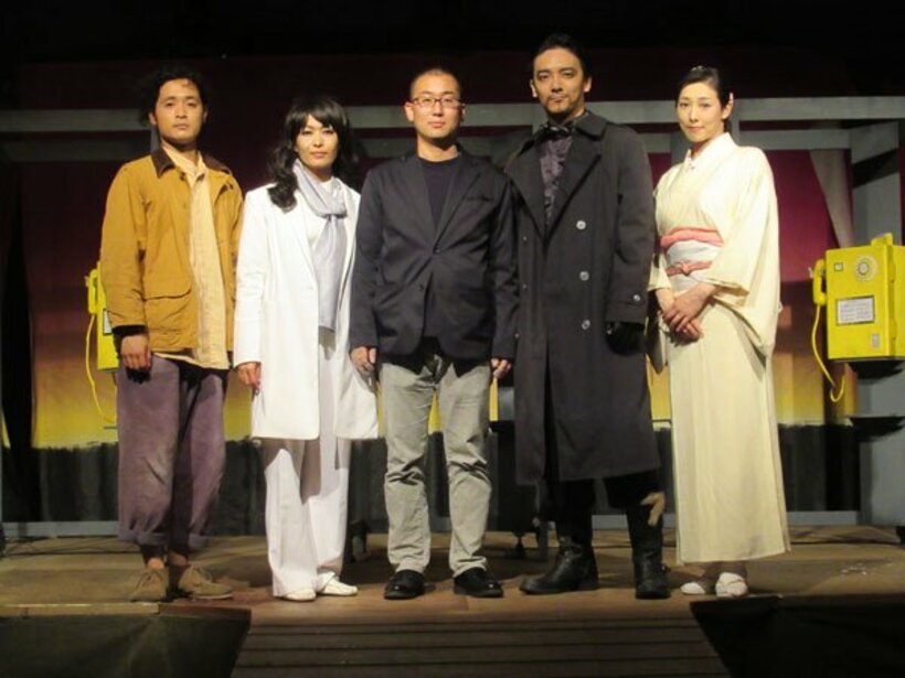  左から熊野晋也、禿恵、劇団唐ゼミ☆の中野敦之代表、丸山正吾、鳳恵弥
