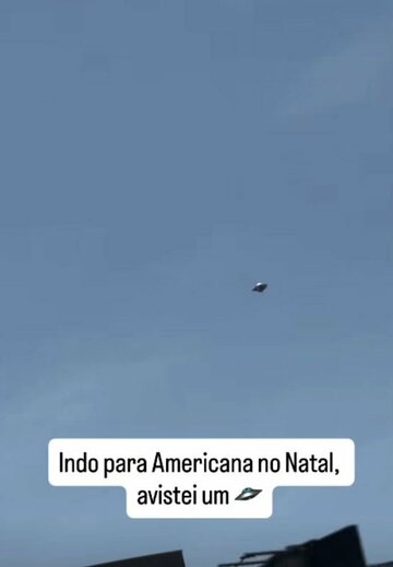 ブラジルで撮影されたUFO（インスタグラム@michelli.azumaから）