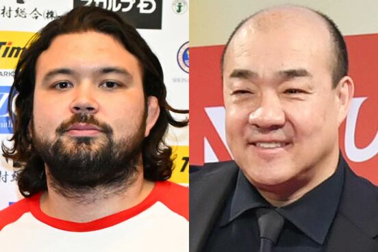 ウルフアロン（左）と西村誠司氏