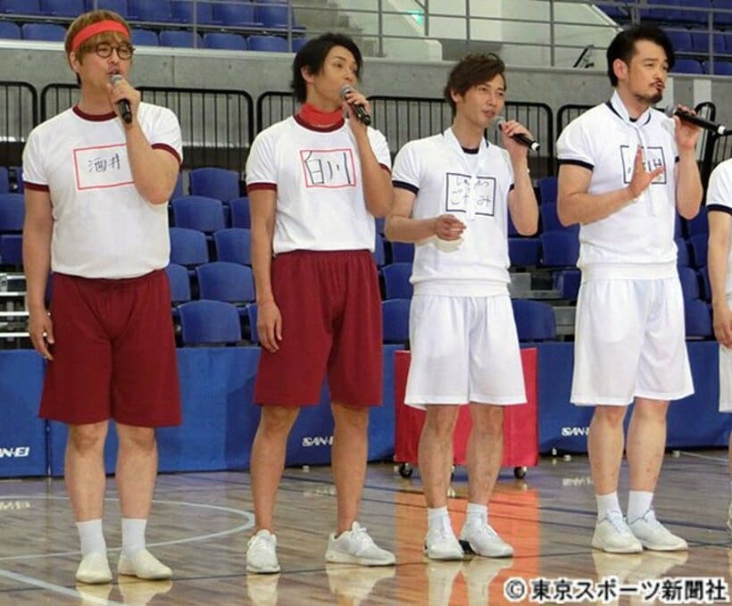  番組収録に参加した純烈（左から酒井一圭、白川裕二郎、後上翔太、小田井涼平）