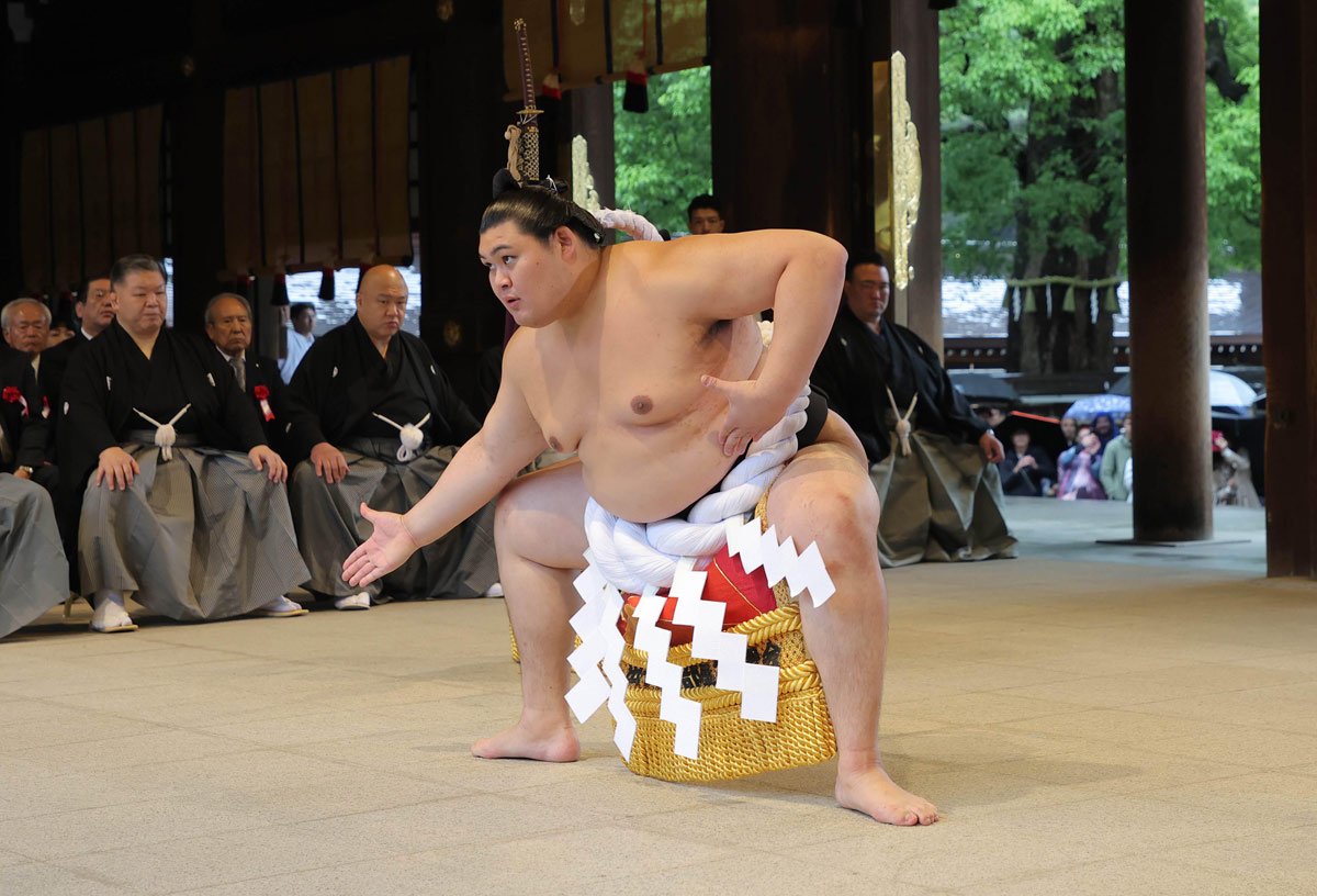 【大相撲】新横綱・大の里が明治神宮で雲竜型土俵入りを初披露「大きく堂々とできた」 | 東スポWEB