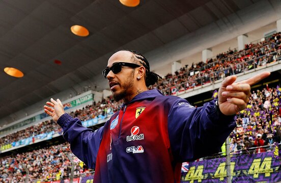 すでに来日している写真が拡散されているルイス・ハミルトン（ロイター）