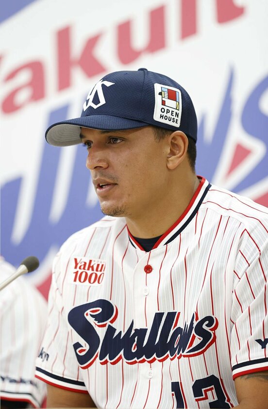  主軸として期待がかかるヤクルト・オスナ（代表撮影）