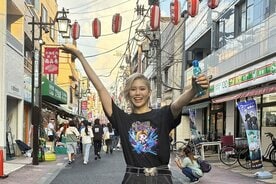 地元の祭りに参加した天麗皇希