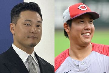 森翔平（左）と石原貴規