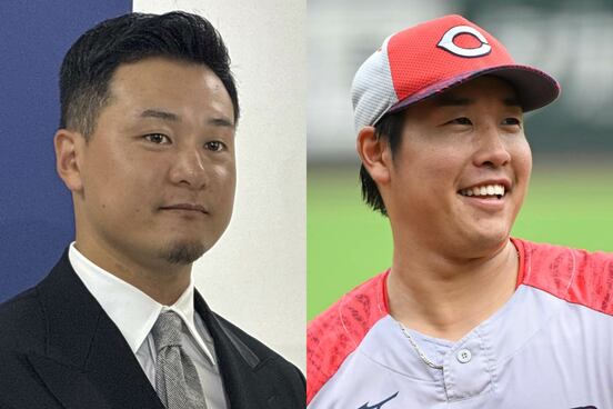 森翔平（左）と石原貴規