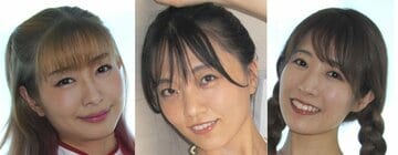  左から宇佐木ゆき、平塚奈菜、麻衣阿