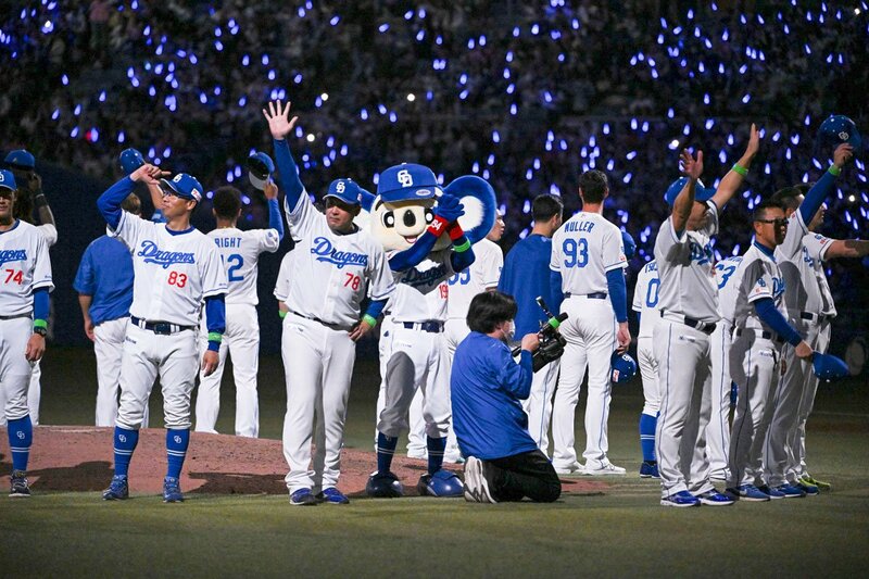 巨人戦勝利後に行った中日の「新儀式」