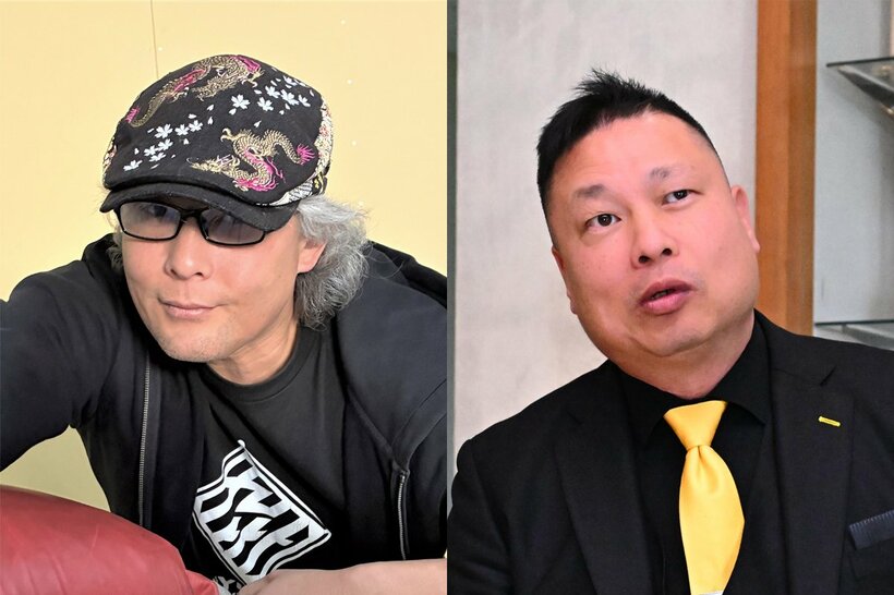 TAJIRI(左)と筑前りょう太