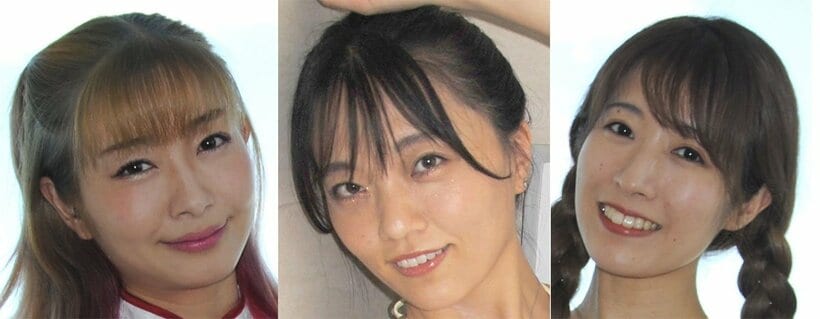  左から宇佐木ゆき、平塚奈菜、麻衣阿