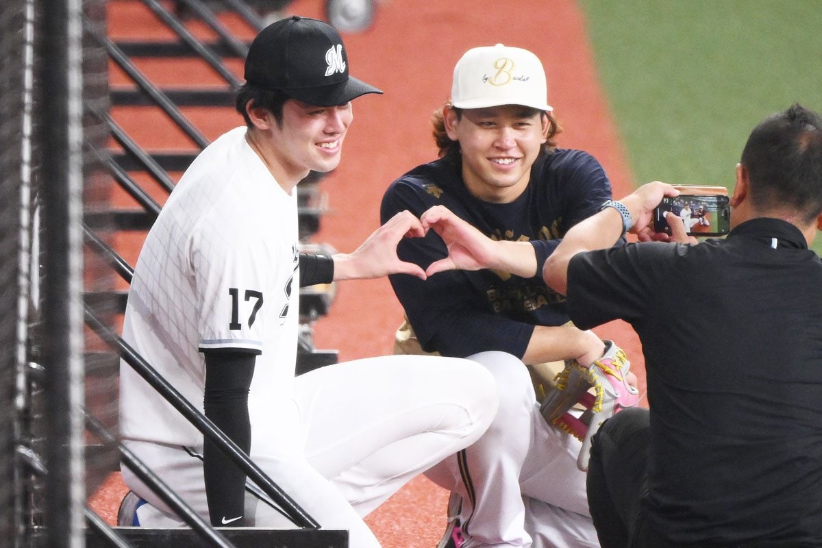 写真：【オリックス】宮城大弥〝仲良し同級生〟佐々木朗希にほっこり