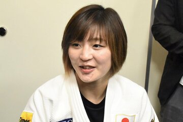 代表合宿に参加中の角田夏実