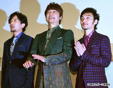  左から稲垣、香取、草なぎ